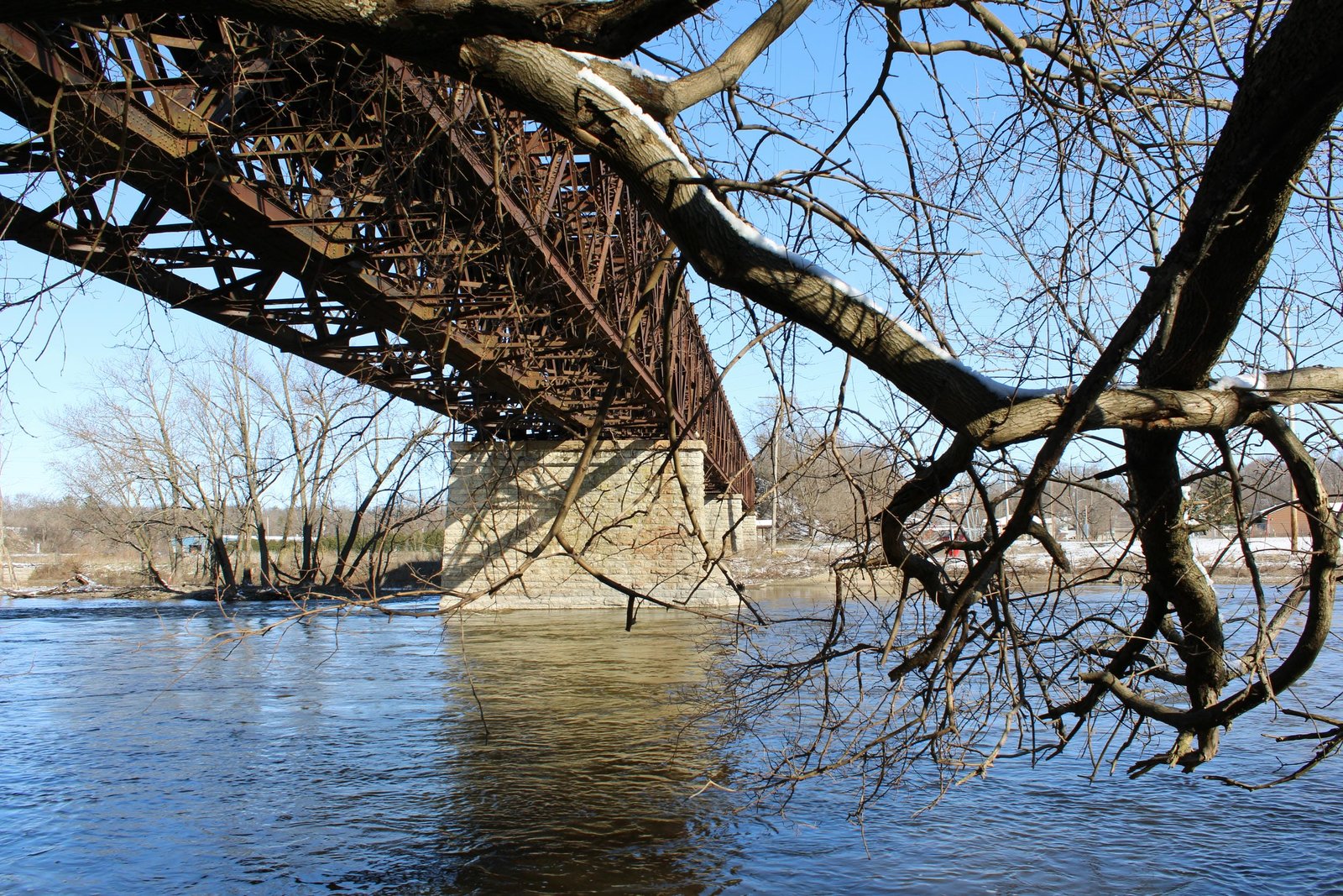 Looking north